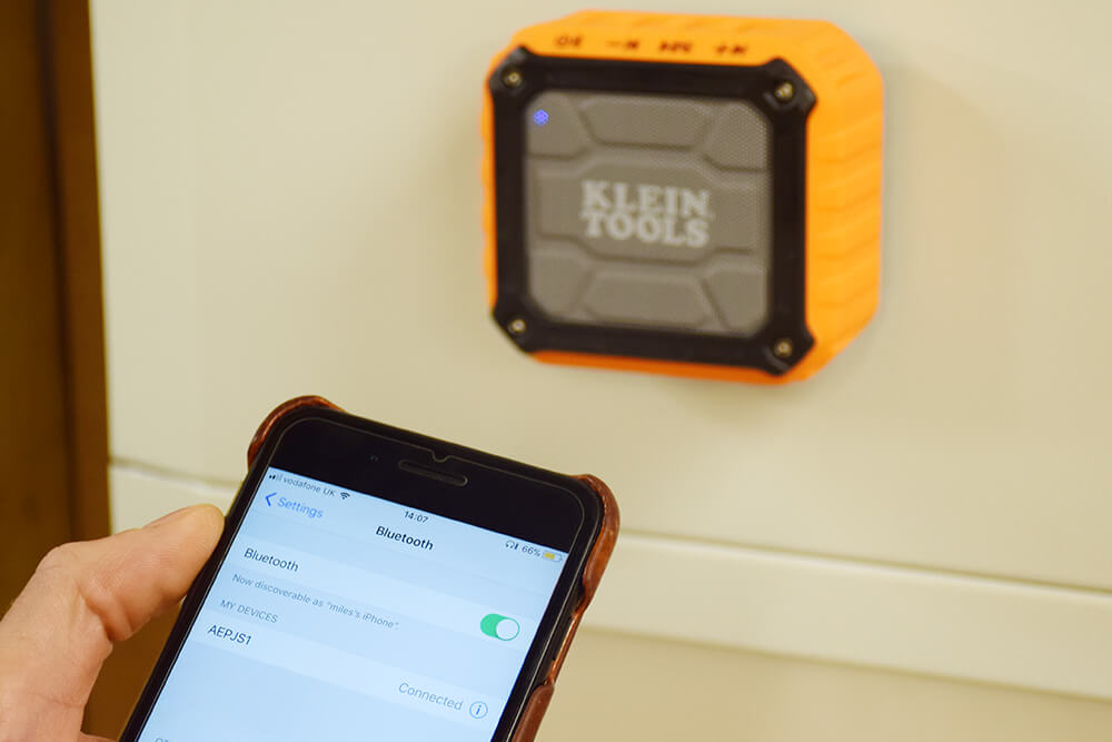 klein tools speaker